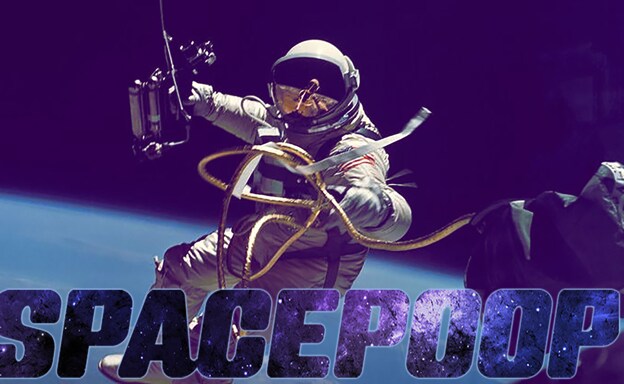 Cartel del 'Space Poop Challenge' de la NASA.