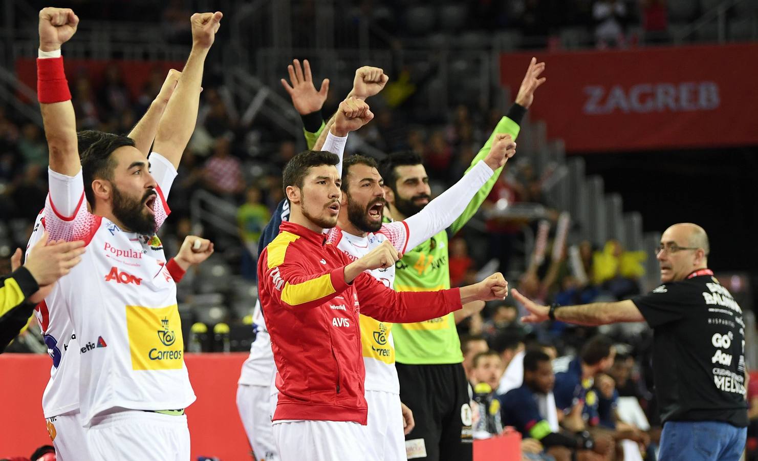 La selección de Los Hispanos que el pasado mes de enero logró ganar el Europeo disputado en Croacia.