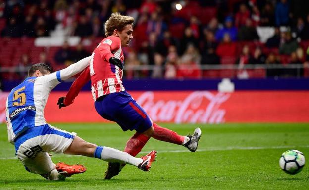 Antoine Griezmann, figura clave del Atlético ante el Leganés. 