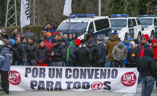 Jornada de huelga del pasado mes de febrero. 