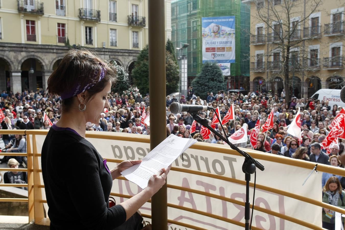 Protestas en Torrelavega.