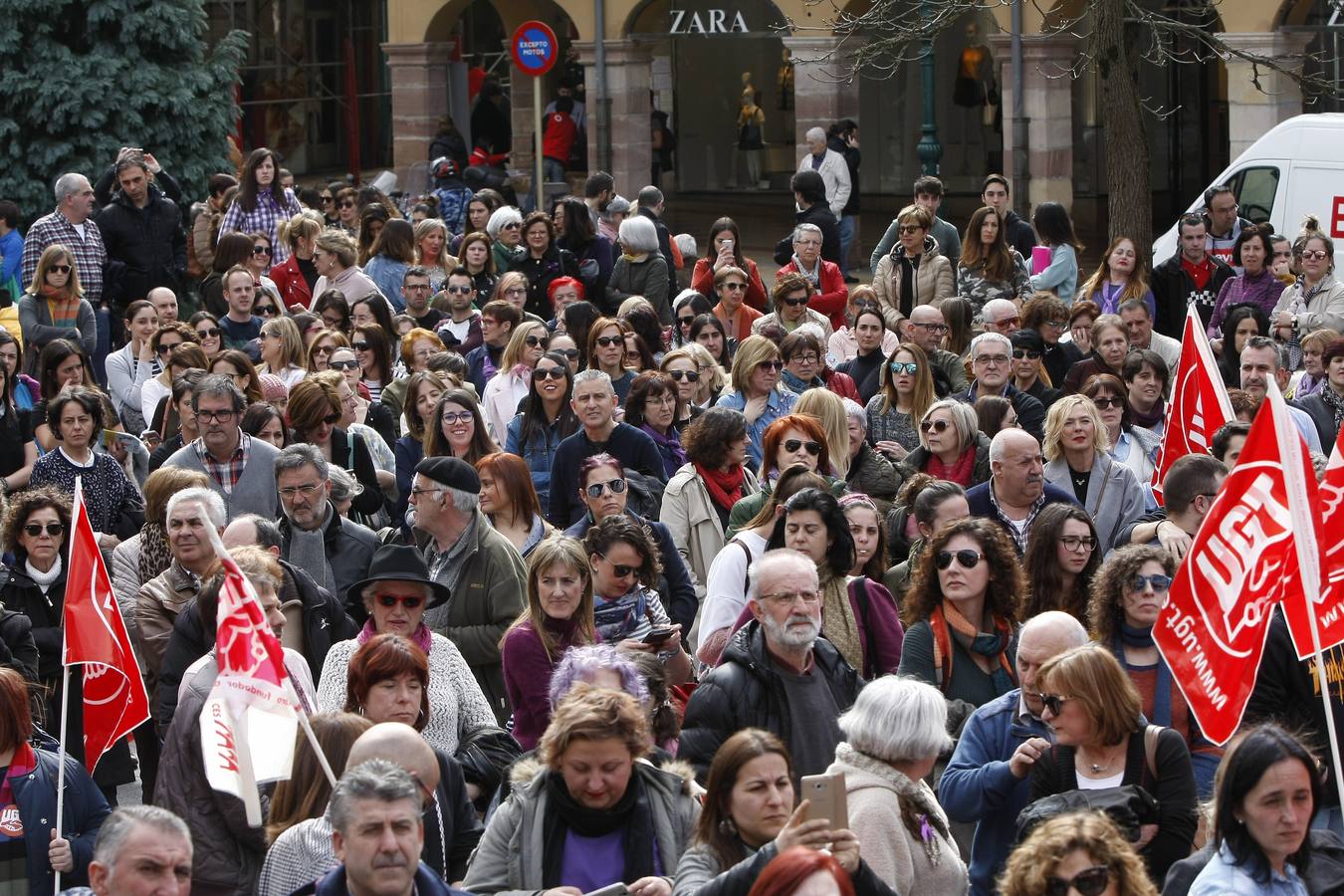 Protestas en Torrelavega.