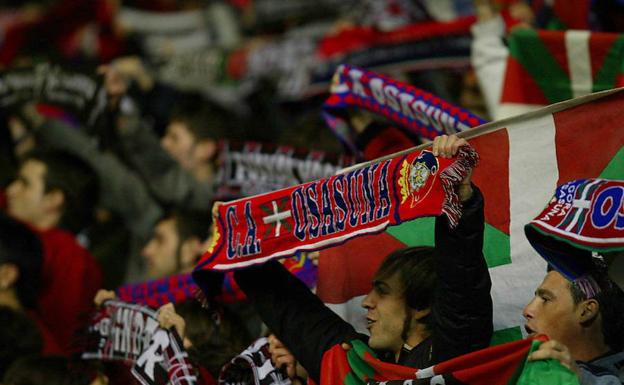 Aficionados de Osasuna.