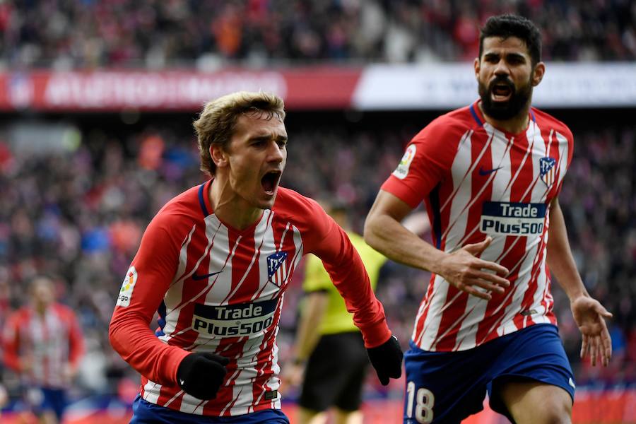 Los tantos de Griezmann, Vitolo, que volvió a la titularidad, y Correa, dan la victoria al cuadro madrileño ante el equipo gallego. 