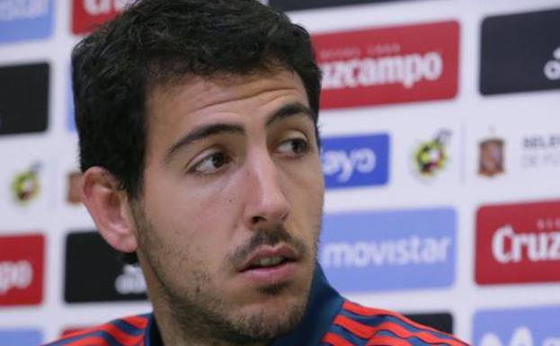 Dani Parejo, en la Ciudad del Fútbol de Las Rozas. 