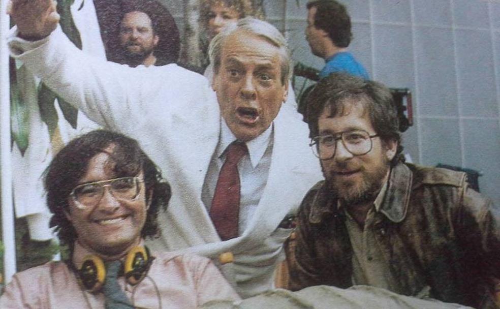 Steven Spielberg, Joe Dante y el actor Kevin McCarthy, juntos en una imagen de archivo