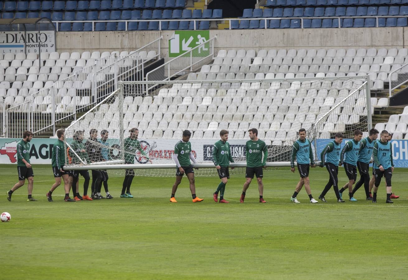 Fotos: El Racing prepara el partido ante el Burgos