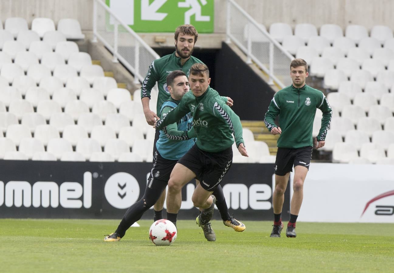 Fotos: El Racing prepara el partido ante el Burgos