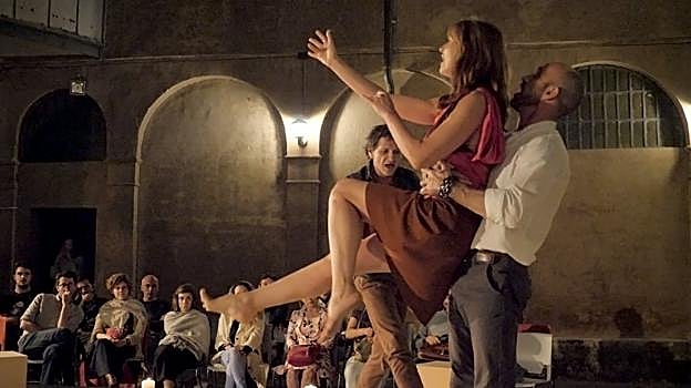 Una escena de la obra 'Beatus' de la compañía Espacio Espiral. 