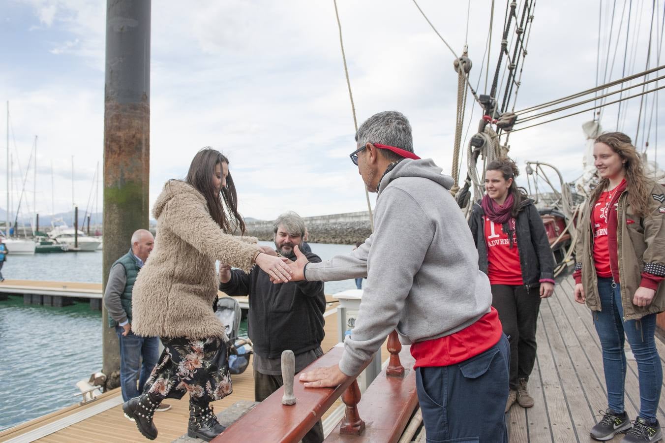 Fotos: La goleta &#039;Atyla&#039; atraca en el puerto de Laredo