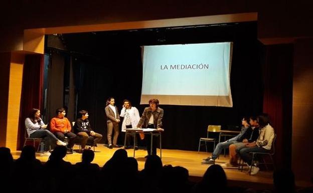 Un momento de la representación en el auditorium.