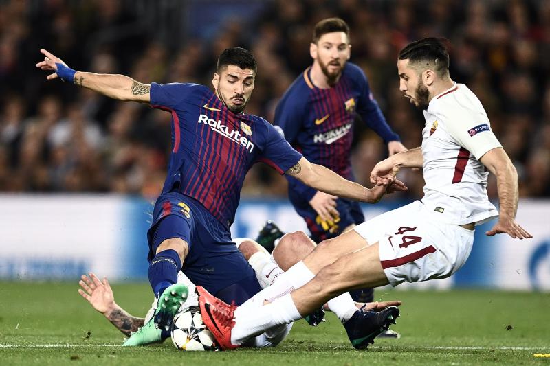 Encuentro de ida de los cuartos de final de la Champions League