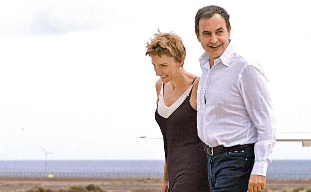 José Luis Rodríguez Zapatero y su mujer, Sonsoles Espinosa, en Lanzarote.
