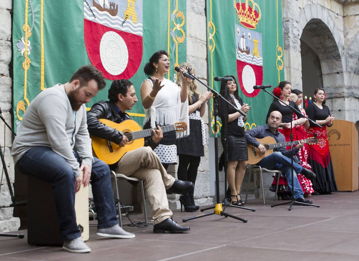 Fiesta celebrada en el Parlamento en 2014 con motivo del Día Internacional del Pueblo Gitano 