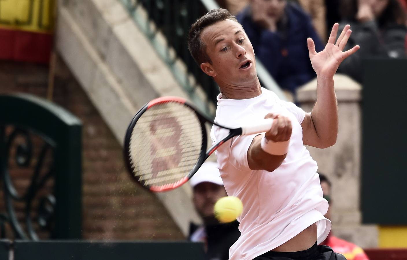 David Ferrer y Philipp Kohlschreiber han disputado el quinto y definitivo partido entre España y Alemania. 