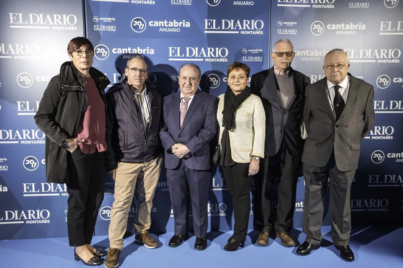 María de los Ángeles Cuevas, José Ruiz, Jesús Ruiz, Carmen Añaños, Juan José Lastra y Jesús González Cabrillo.