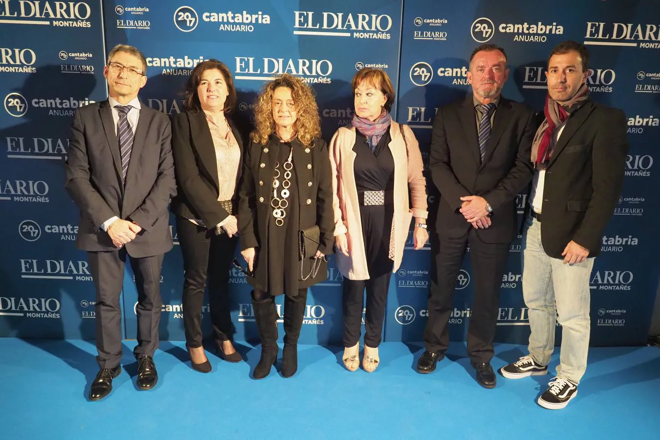 Jesús Sánchez, Rosa Pérez, Zaida Díez, Teresa Puente, Agustín Fernández y Ángel Lorenzo.