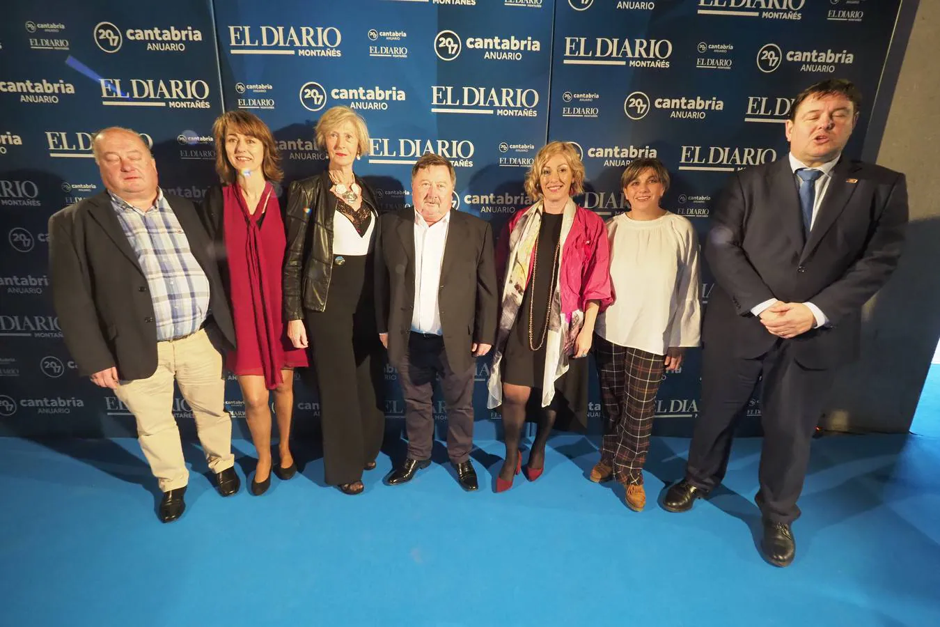 Ángel Sainz, Amparo Coterillo, Marina Lombó, Fernando Sañudo, Rosa Díaz, Alicia Martínez y Bernardo Colsa.