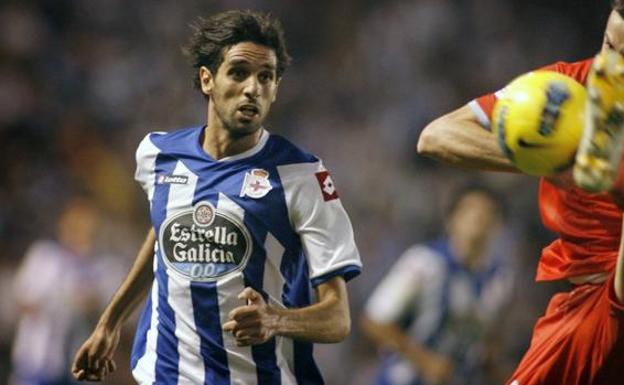 Lassad Nouioui, durante su etapa en el Deportivo. 