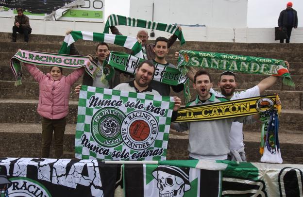 Aficionados racinguistas en Tudela la pasada temporada. 