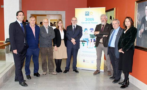 Protagonistas de la presentación de los Cursos de verano de la UC 2018