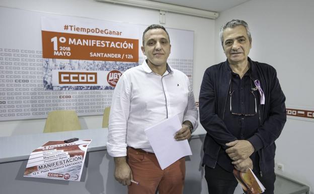 UGT y CCOO de Cantabria avisan de que si el crecimiento no se reparte «habrá conflicto»