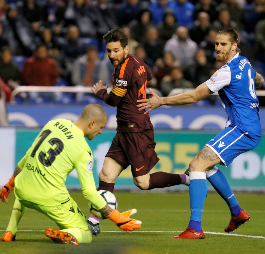 Riazor asiste a la más que probable fiesta de campeón de Liga del Barcelona, que de ganar al Deportivo se aseguraría el entorchado nacional.