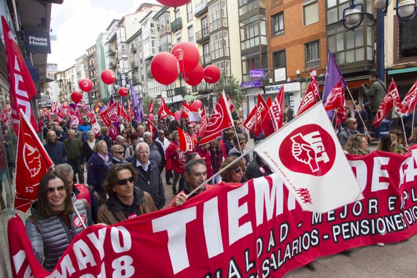 Fotos: Manifestación del Primero de Mayo en Santander