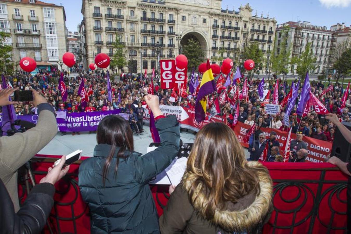 Fotos: Manifestación del Primero de Mayo en Santander