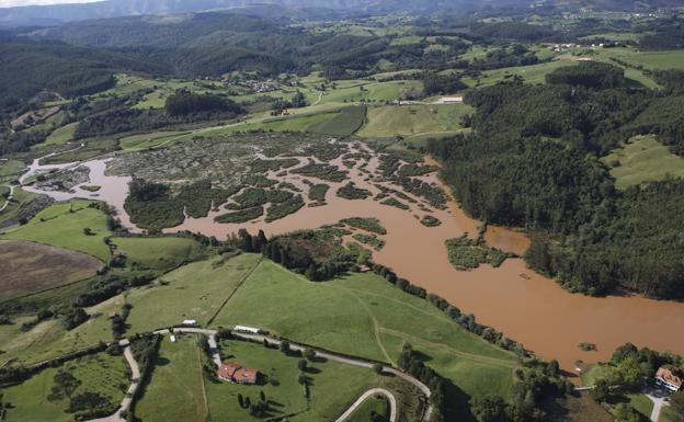 Foto aérea de la ría de La Rabia