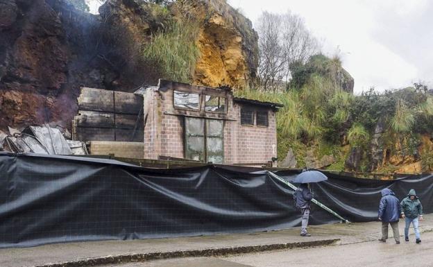 Incendio de la caseta de las jirafas, este pasado mes de enero.