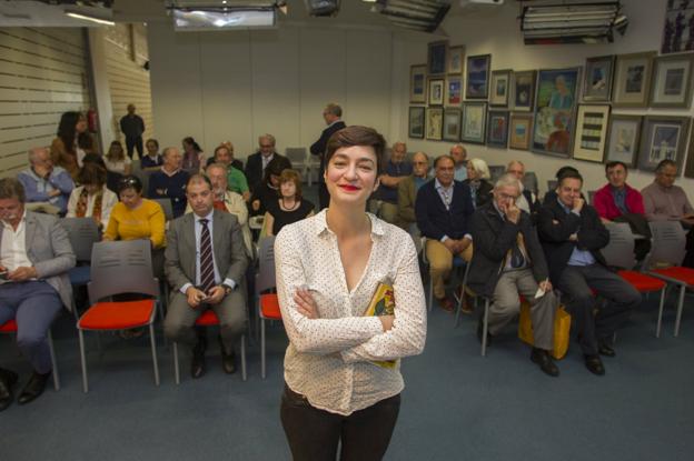 Ana Vega Pérez de Arlucea, ayer en las instalaciones de El Diario donde habló de los hábitos alimenticios y su evolución