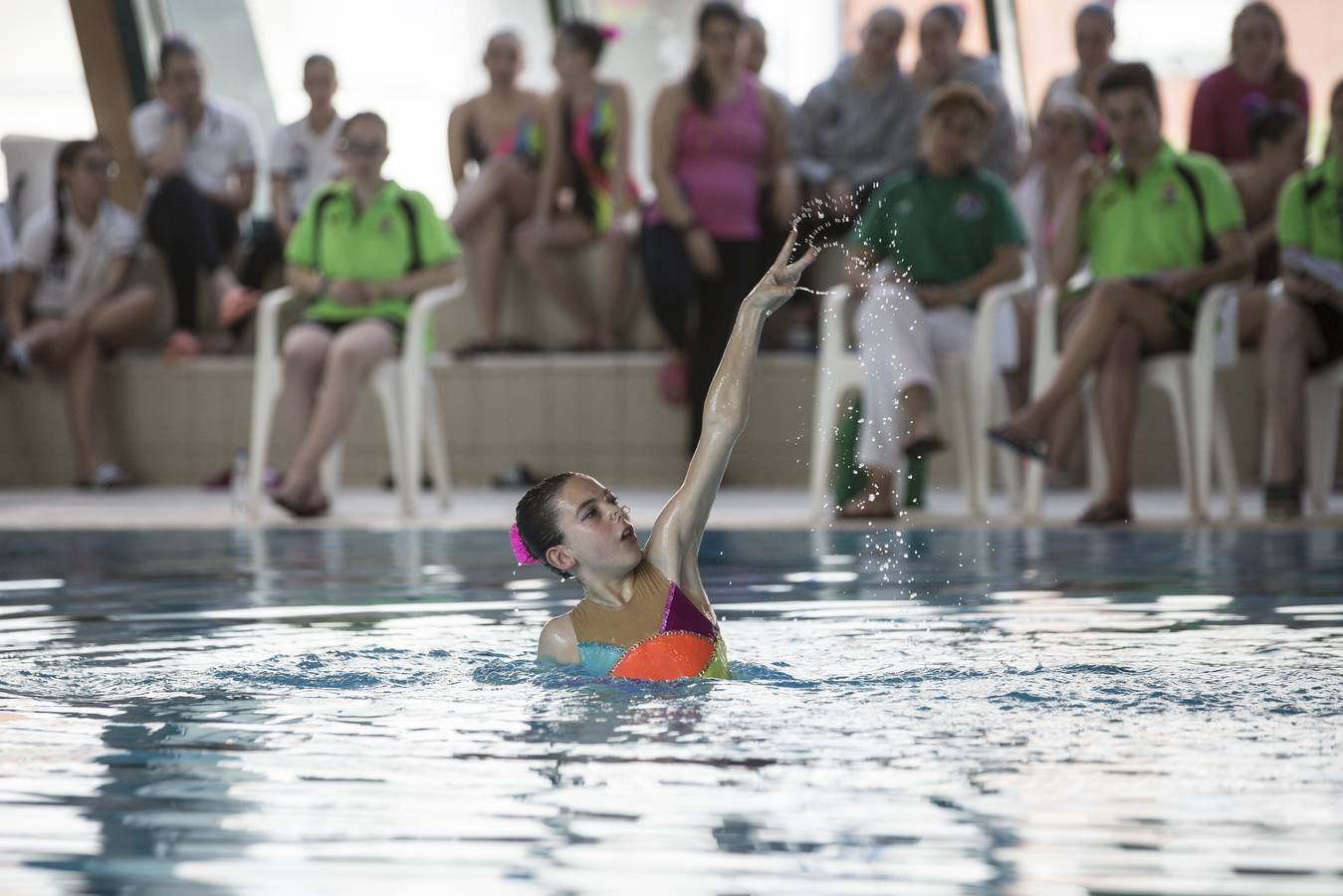 Las piscinas de Cross de Maliano reúnen a 140 sincronistas de toda España