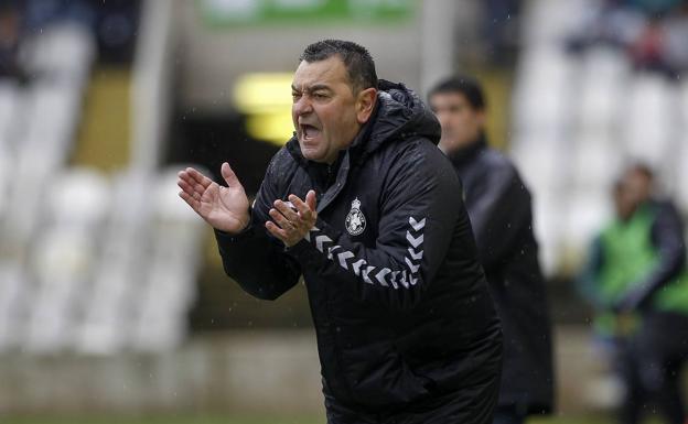 carlos Puosu, durante el partido del domingo ante el Real Unión.