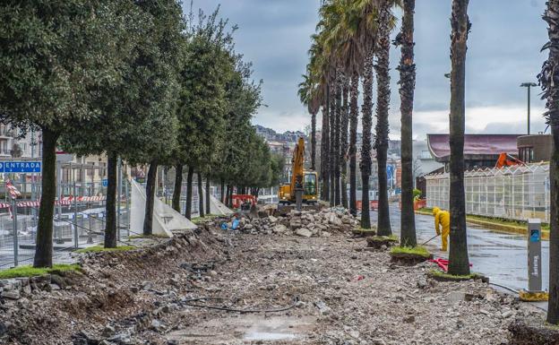 Obras de mejora en el entorno de la Estación Marítima. 