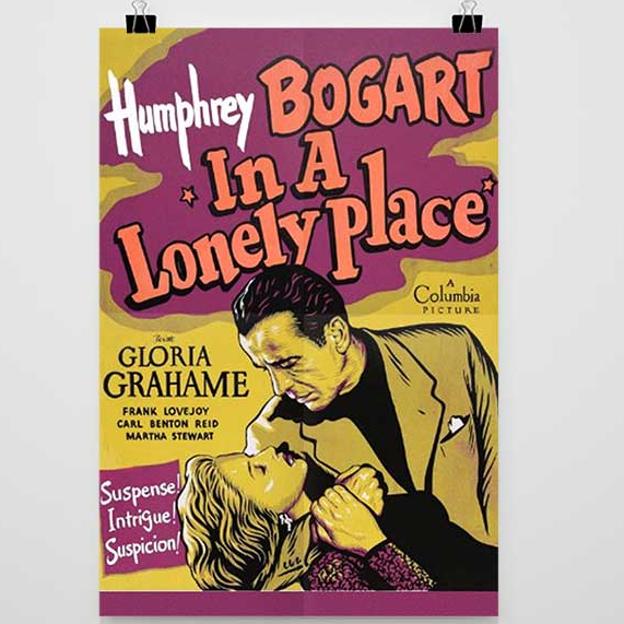 Cartel promocional de 'Un lugar desconocido' (1950).