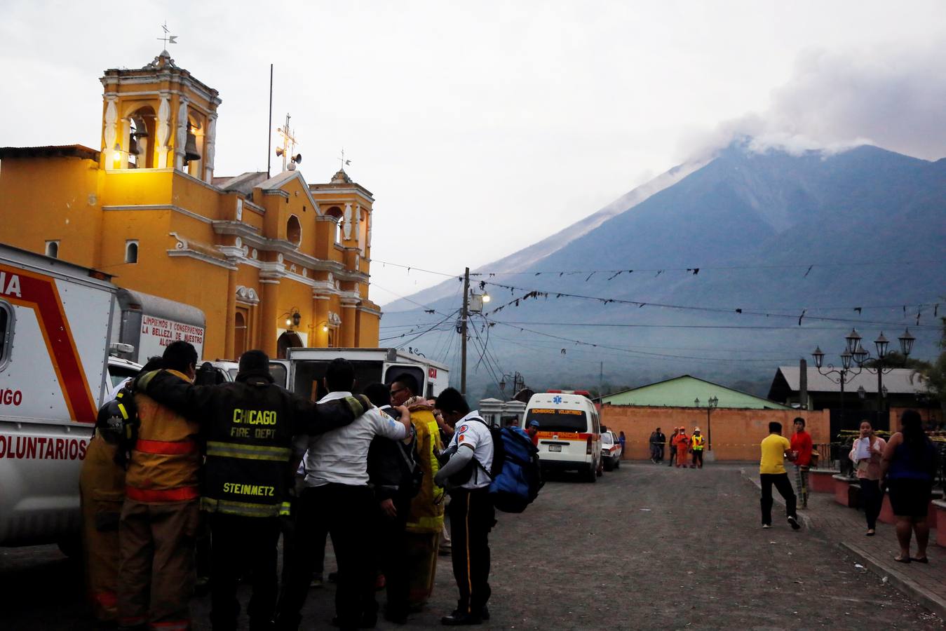 Fotos: Volcán en erupción