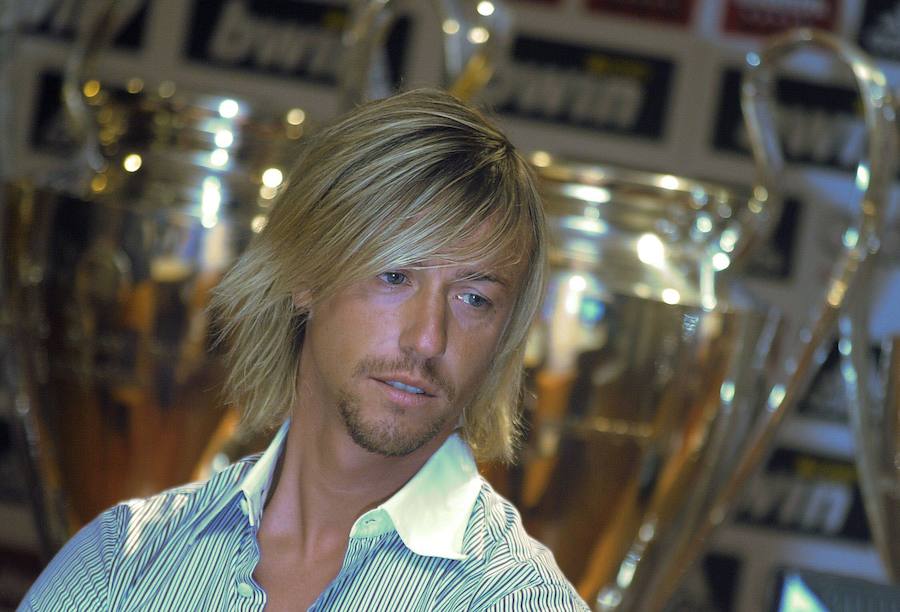 Guti, en su despedida como jugador del Real Madrid.