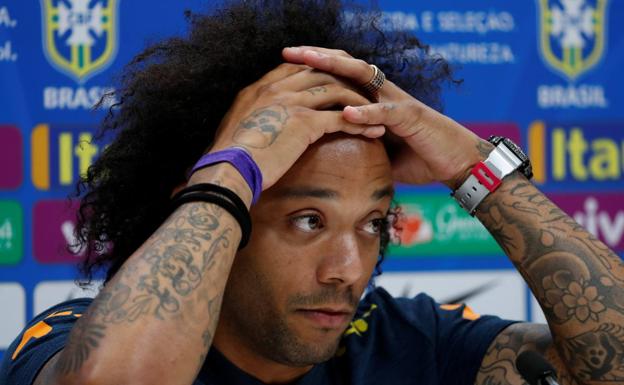 Marcelo, con la selección brasileña. 