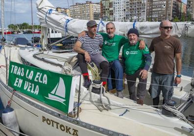 Imagen secundaria 1 - «En este velero viajan conmigo los 4.000 afectados por ELA en España»