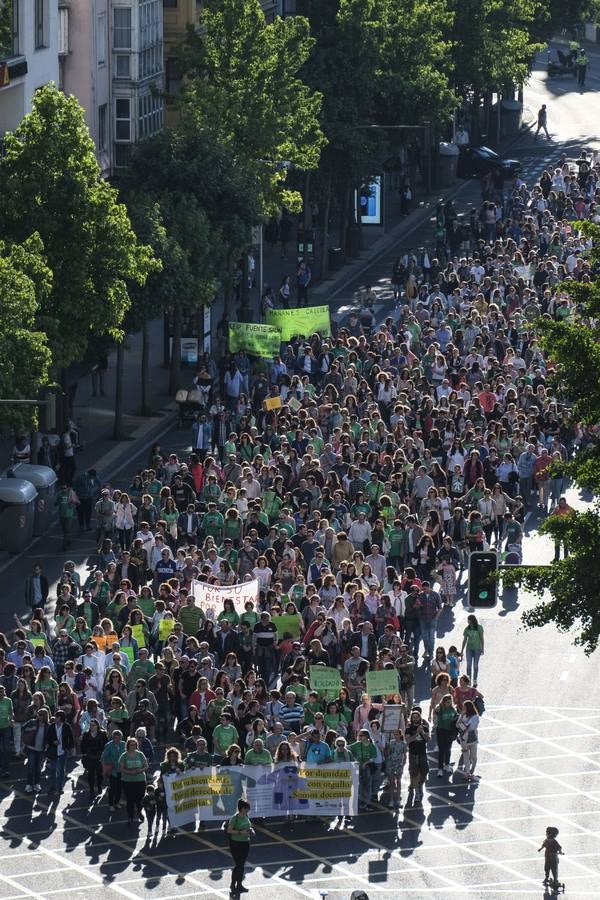 Fotos: Protesta de los profesores en Santander en esta jornada de huelga