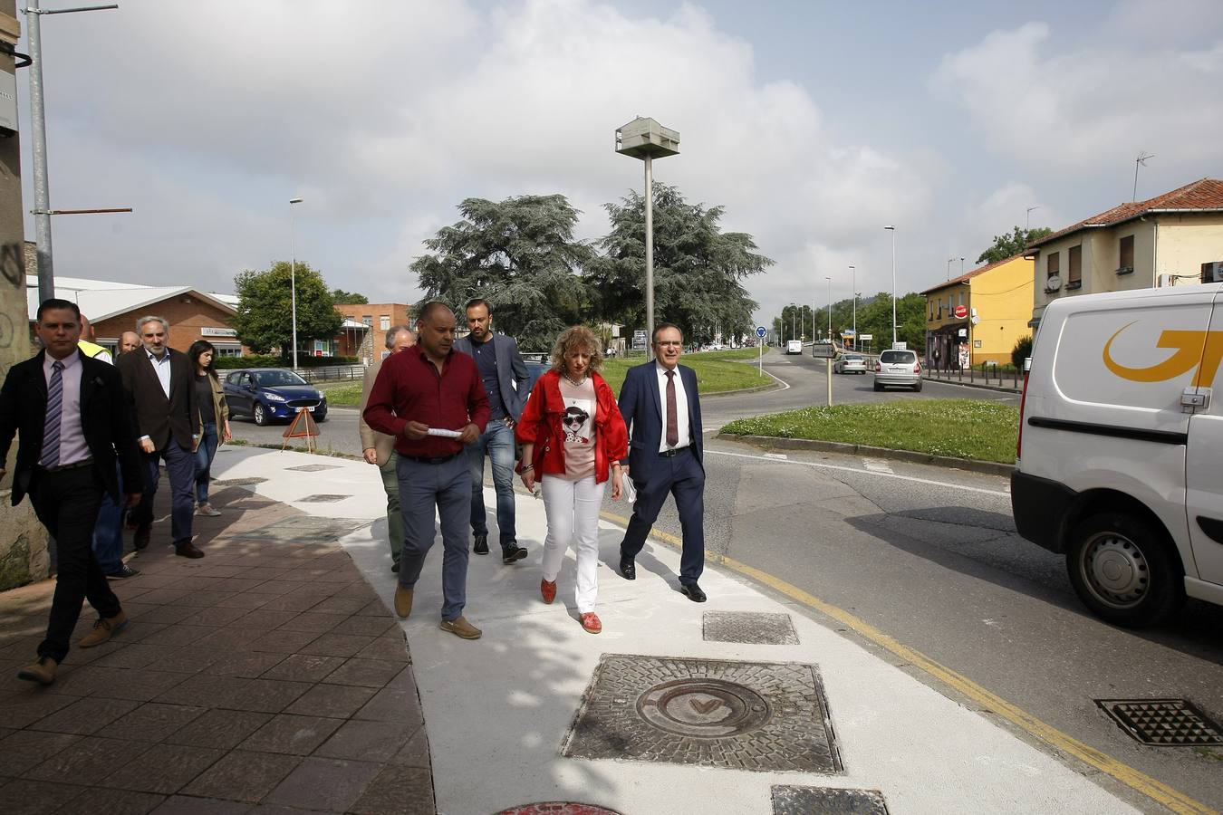 Fotos: Obras del carril bici que unirá el centro de Torrelavega con Reocín