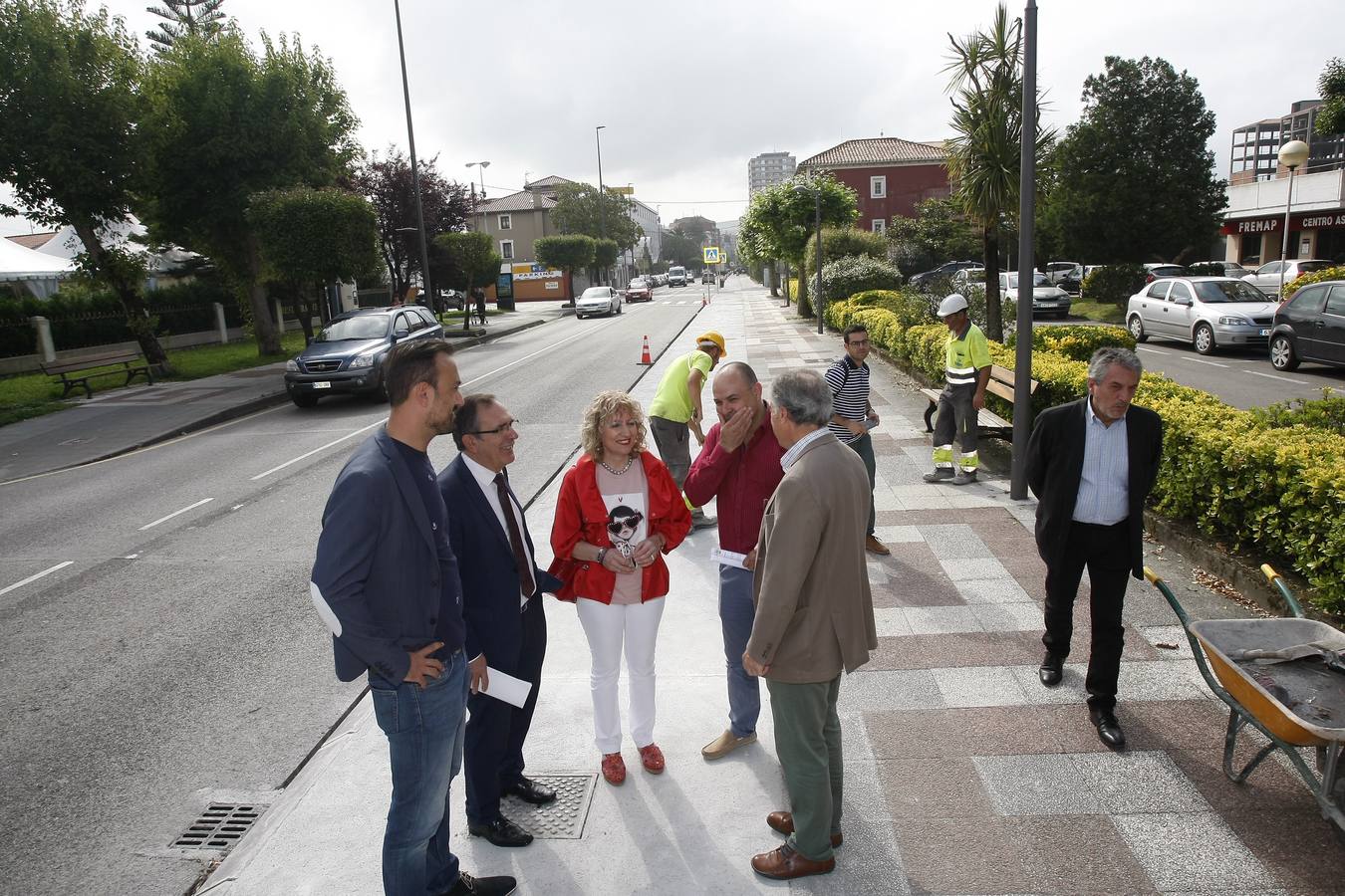 Fotos: Obras del carril bici que unirá el centro de Torrelavega con Reocín