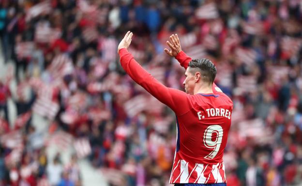 Fernando Torres, en uno de sus últimos partidos con el Atlético. 
