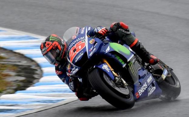 Maverick Viñales, durante una carrera esta temporada.