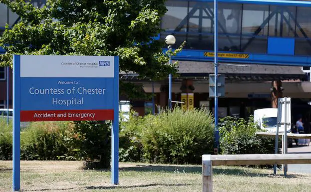 Entrada al hospital de Chester.