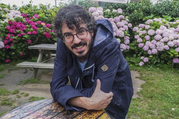 El periodista y editor Emilio Sánchez, ayer, en Santander.