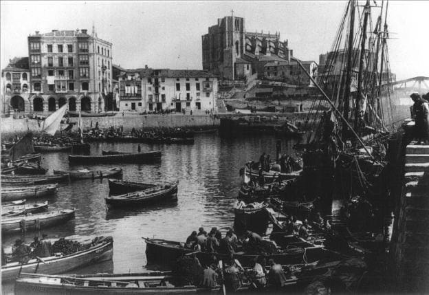 Puerto de Castro Urdiales en 1907. 