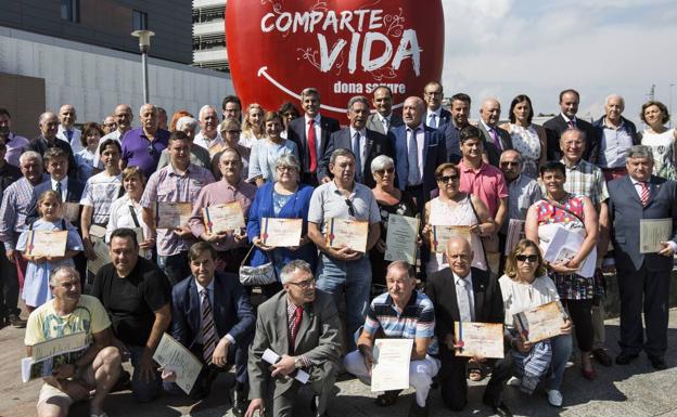 Homenaje a los «héroes» que dan su sangre para salvar vidas