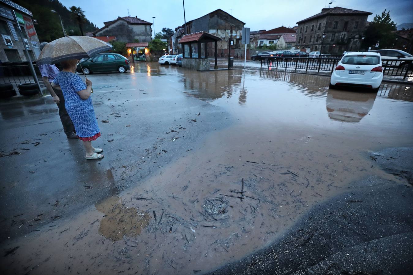 Fotos: Tromba de agua en Cabezón de la Sal